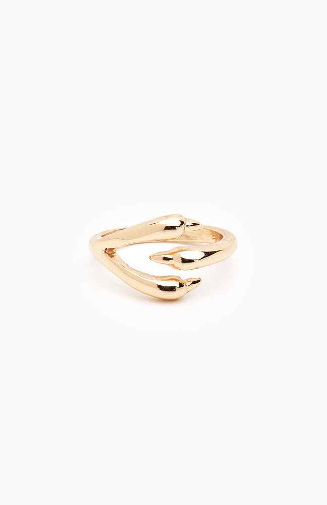 Claw Midi Ring in Gold | DAILYLOOK
