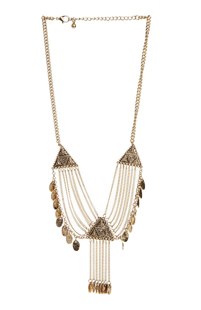 DAILYLOOK Chandelier Boho Necklace in Gold | DAILYLOOK
