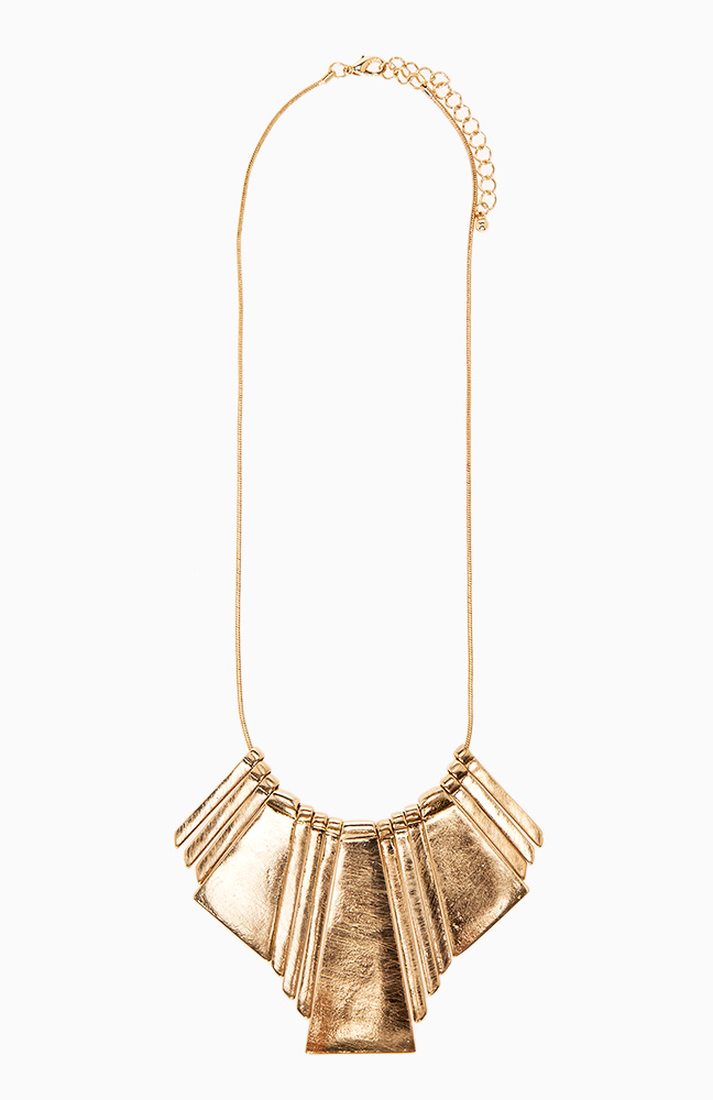 Tribal Fringe Necklace in Gold DAILYLOOK