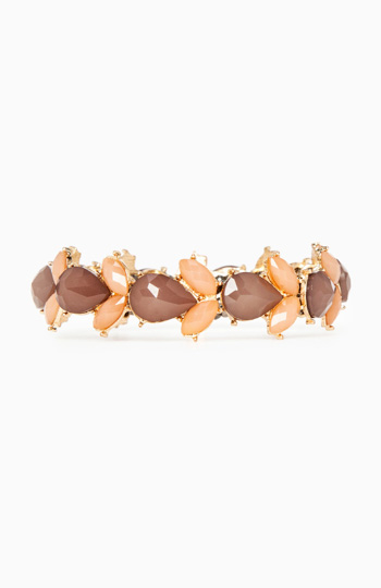 Jeweled Pear Bracelet Slide 1