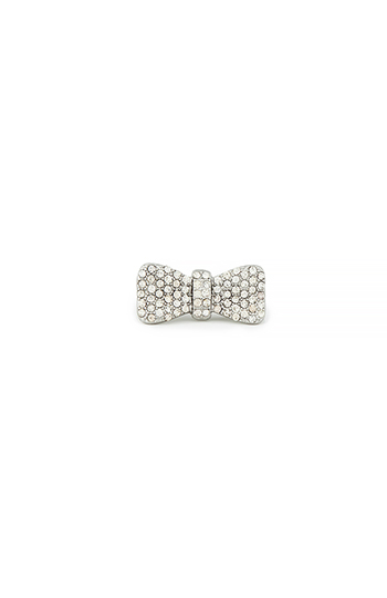 Rhinestone Bow Ring Slide 1