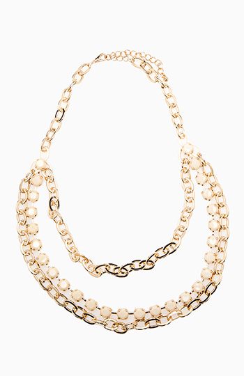 Stoned Chain Necklace Slide 1