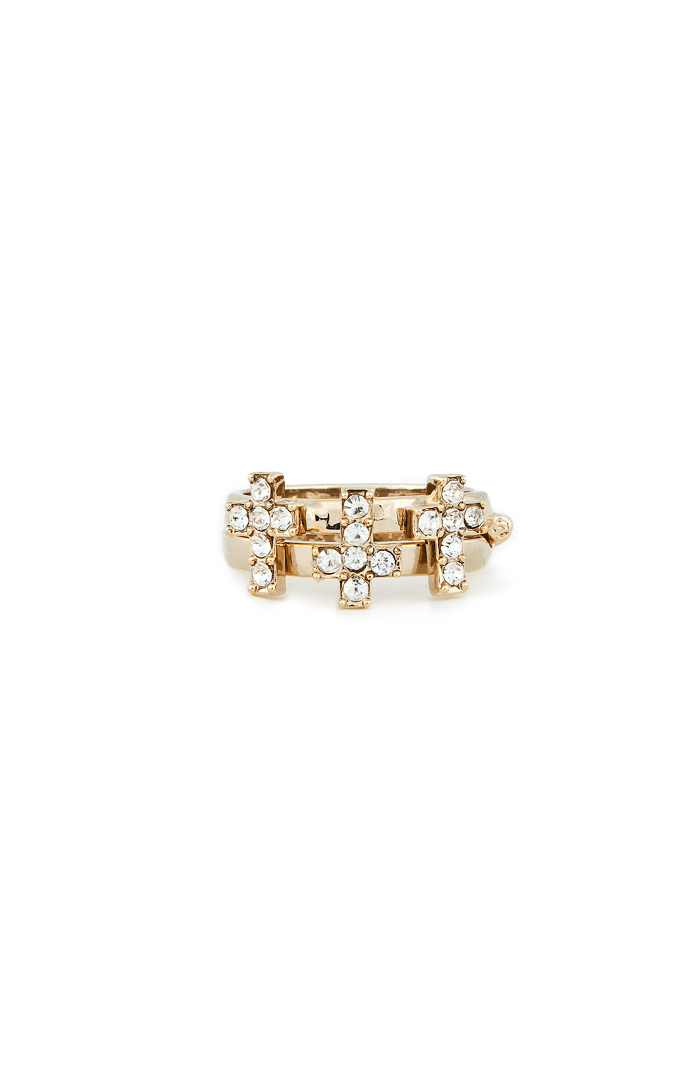 Holy Trinity Hinged Rings in Gold | DAILYLOOK