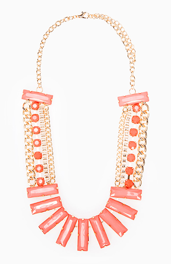 Jumbo Baguette Necklace Slide 1