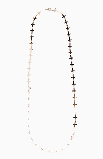 Repeating Cross Necklace Slide 1