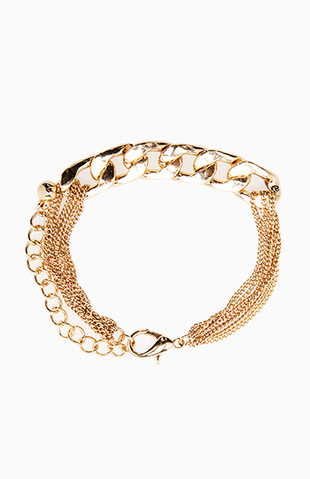 Multi Chain Link Bracelet Slide 1