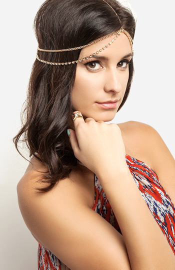 Sparkling Chain Headpiece Slide 1