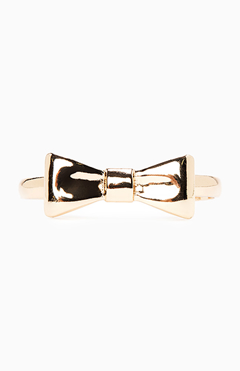 Polished Bow Cuff Bracelet Slide 1