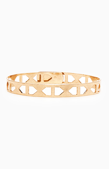 DAILYLOOK Pentagon Cutout Cuff Bracelet Slide 1