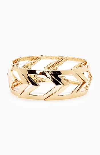 Chevron Cutout Bracelet Slide 1