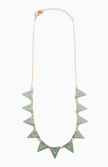 Spearmint Spike Necklace Slide 1
