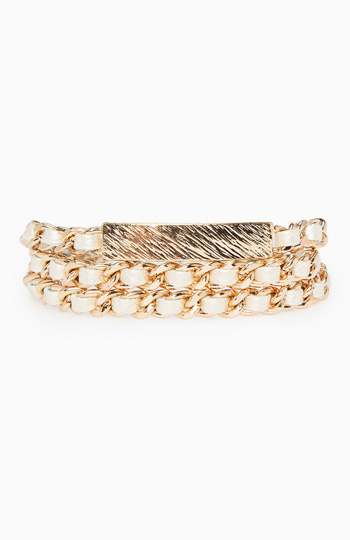 Woven Chain Wrap Bracelet Slide 1