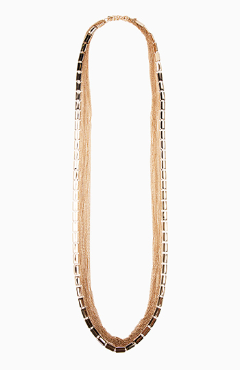 Multi Strand Chain Necklace Slide 1