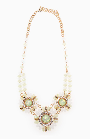 Floral Gem Necklace Slide 1