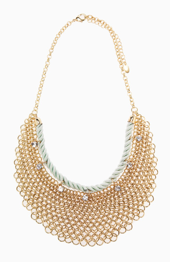 Chain Mail Bib Necklace Slide 1