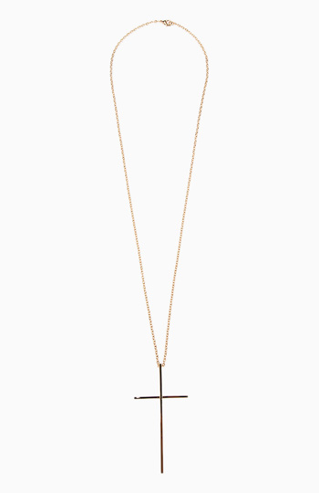 Reflective Cross Necklace Slide 1