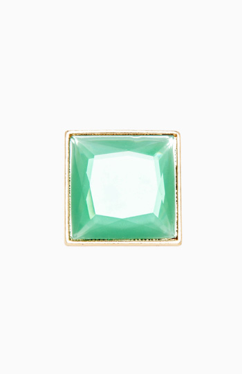 Square Gem Cocktail Ring Slide 1