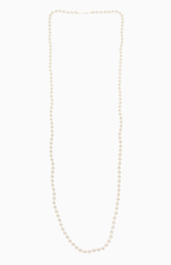 Long Pearl Strand Necklace Slide 1