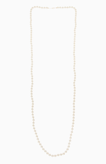 Long Pearl Strand Necklace Slide 1