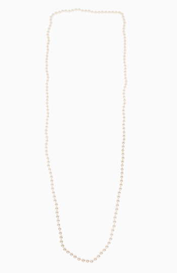 Extra Long Pearl Strand Necklace Slide 1