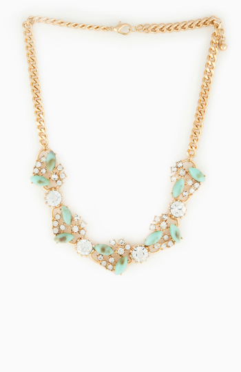 Marbled Stone Gem Necklace Slide 1