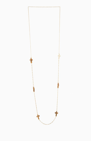 Delicate Multi Cross Necklace Slide 1