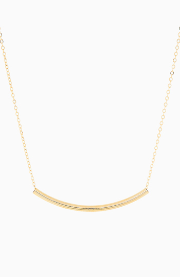 Gold Bar Necklace in Gold | DAILYLOOK