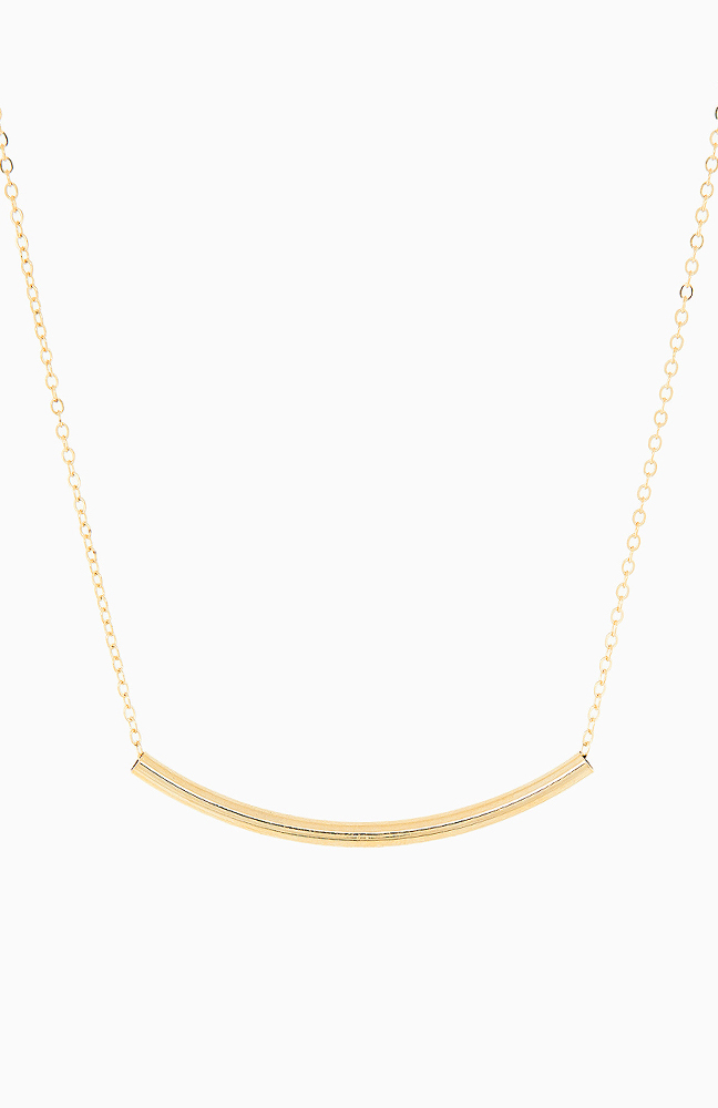 Gold Bar Necklace in Gold | DAILYLOOK