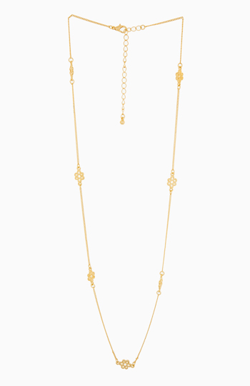 Delicate Flower Chain Necklace Slide 1