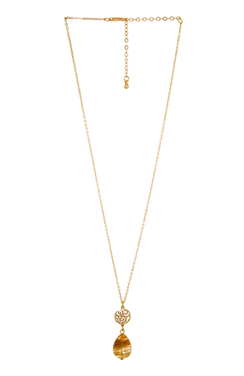 Double Pendant Necklace in Gold | DAILYLOOK