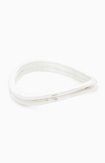 DAILYLOOK Warped Bangle Bracelet Set Slide 1