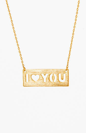 'I Love You' Pendant Necklace Slide 1