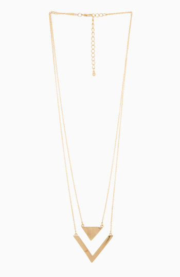 DAILYLOOK Love Triangles Necklace Slide 1