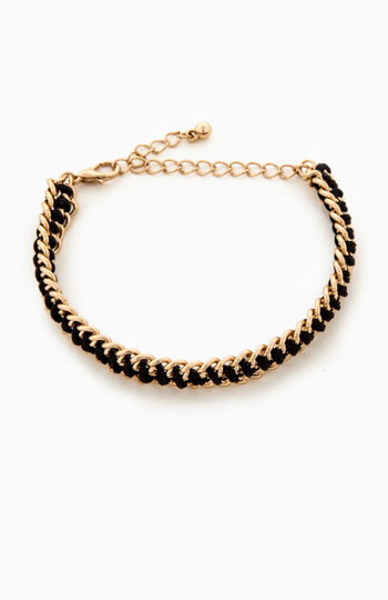 Double Chain Woven Bracelet Slide 1