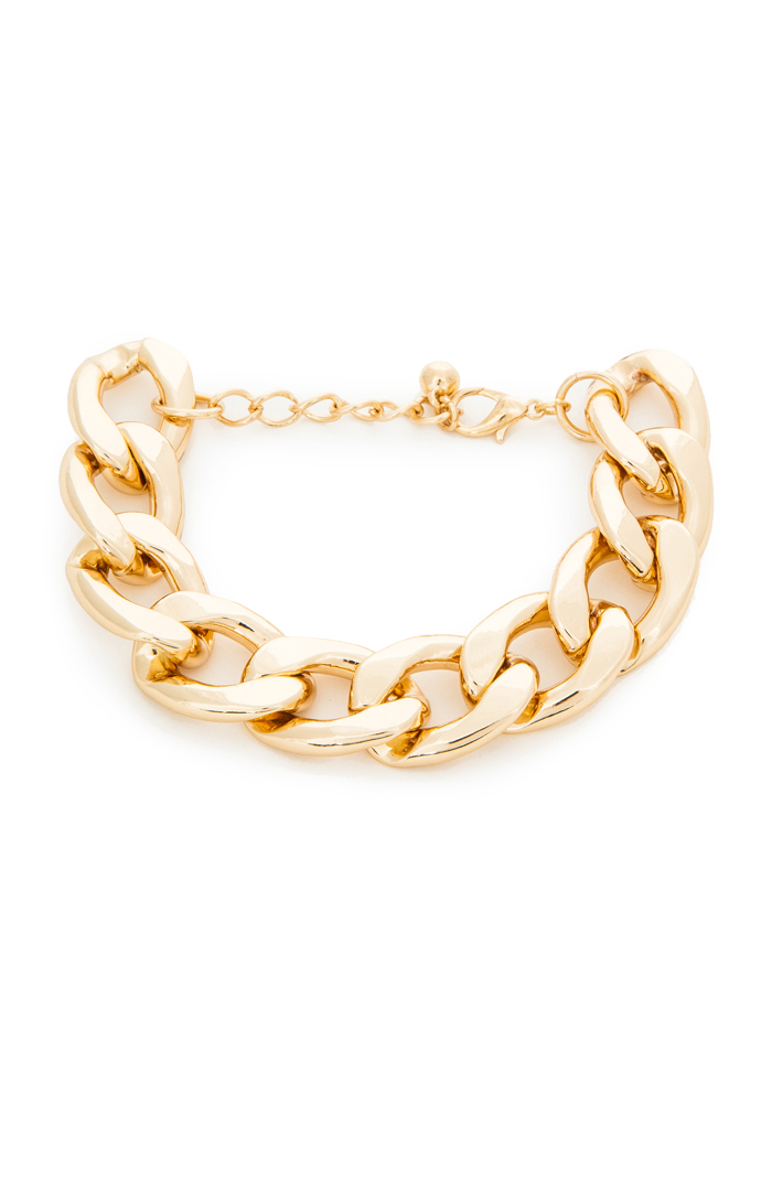 DAILYLOOK Chunky Chain Bracelet in Gold | DAILYLOOK