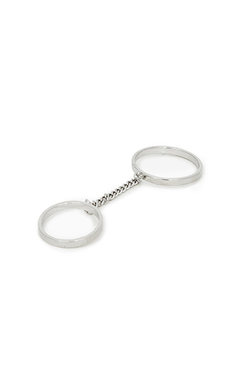 DAILYLOOK Locked Up Midi Ring Duo Slide 1