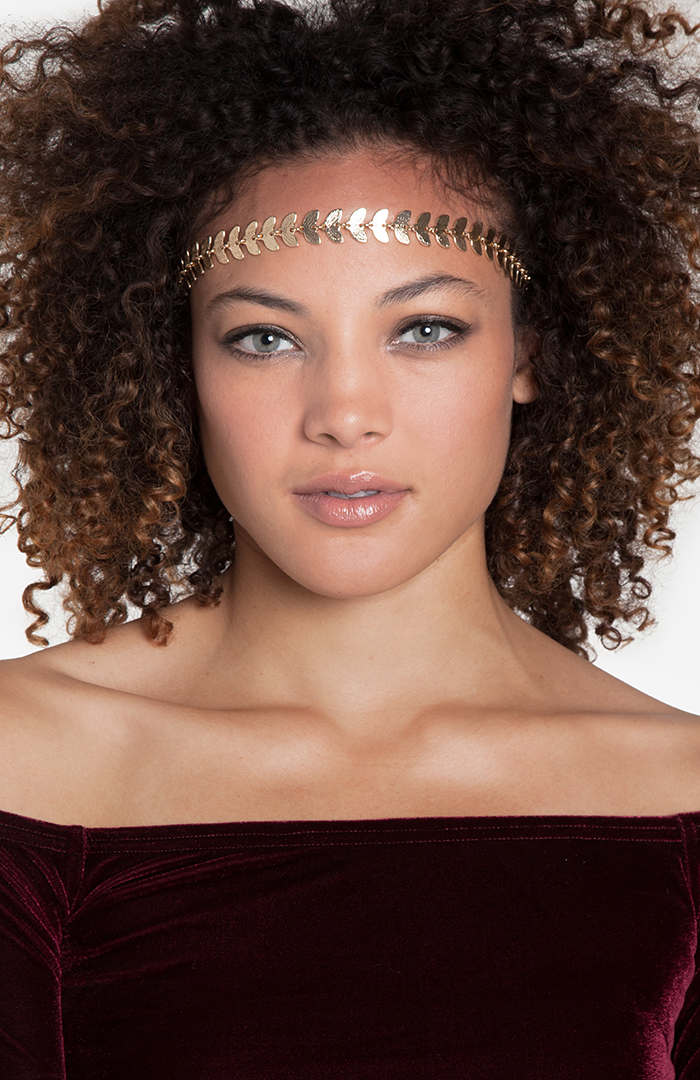 Golden Leaf Headband in Gold DAILYLOOK
