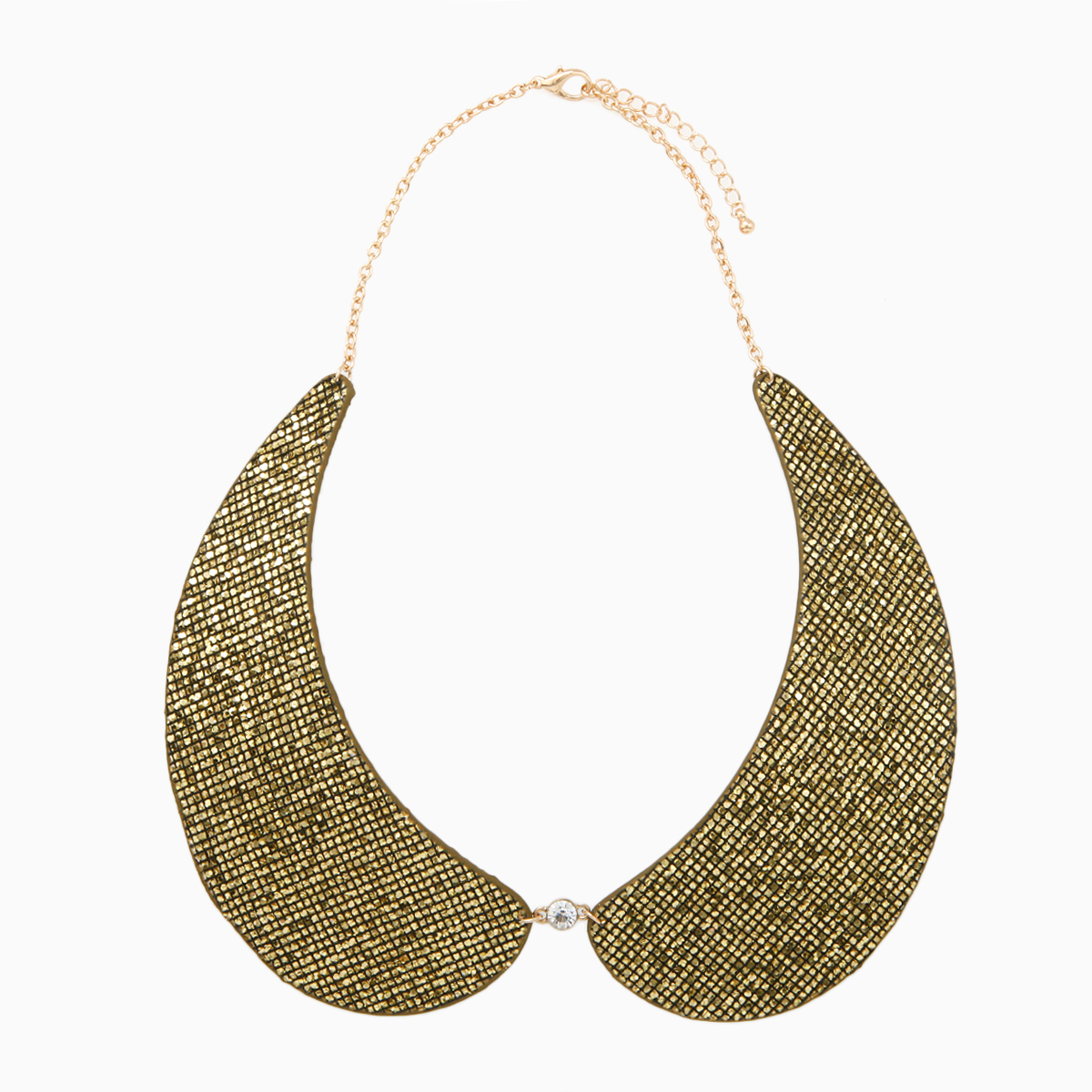 Rhinestone Collar Necklace in Gold | DAILYLOOK