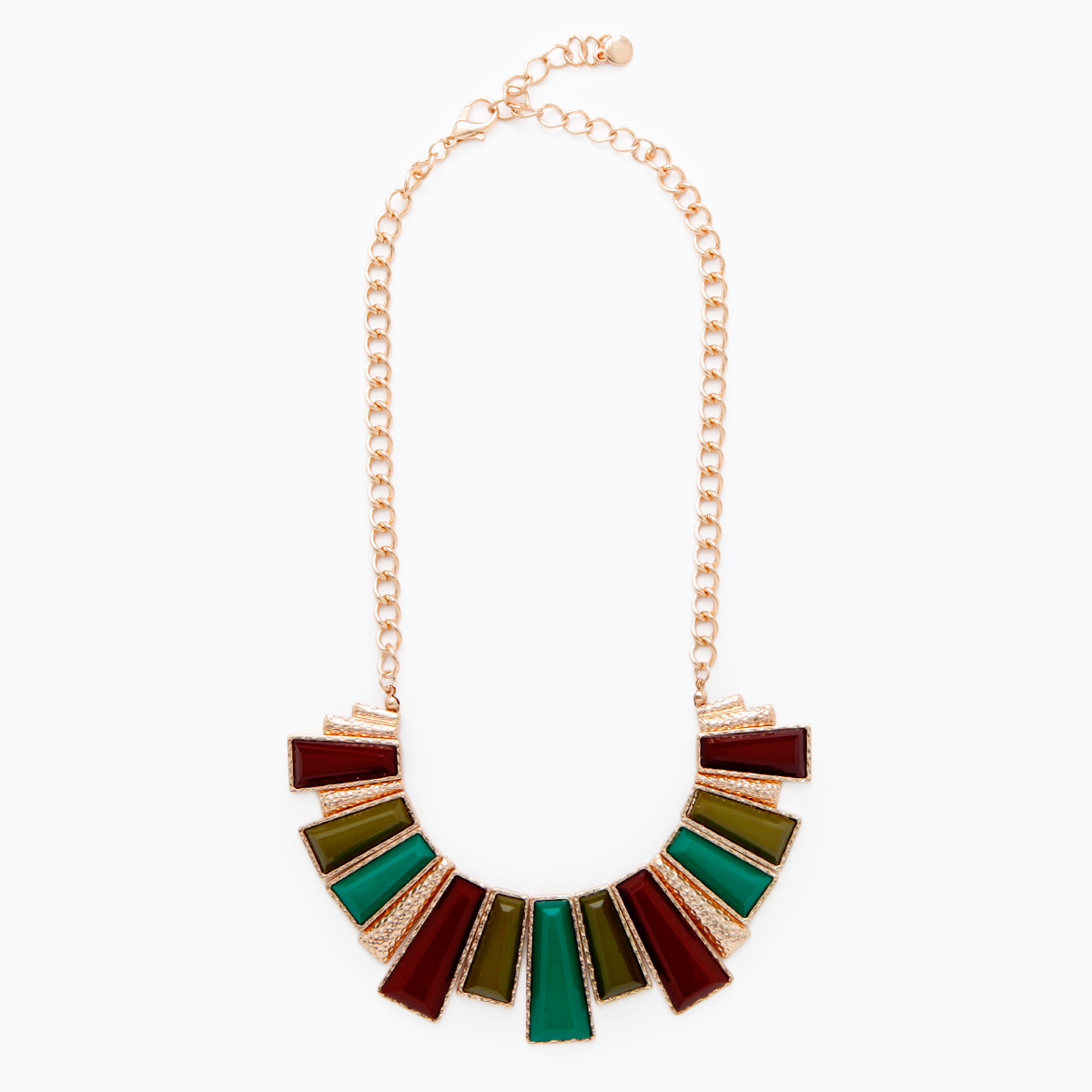 Jungle Fan Necklace in Floral Multi DAILYLOOK