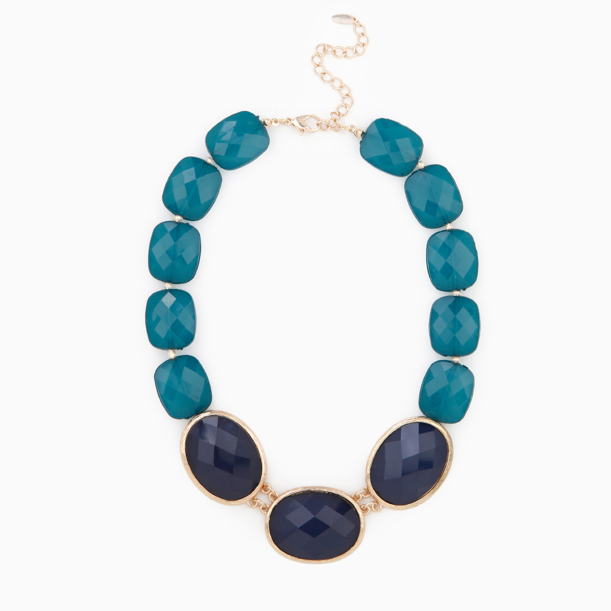 Two Shades of Perfection Necklace in Blue DAILYLOOK