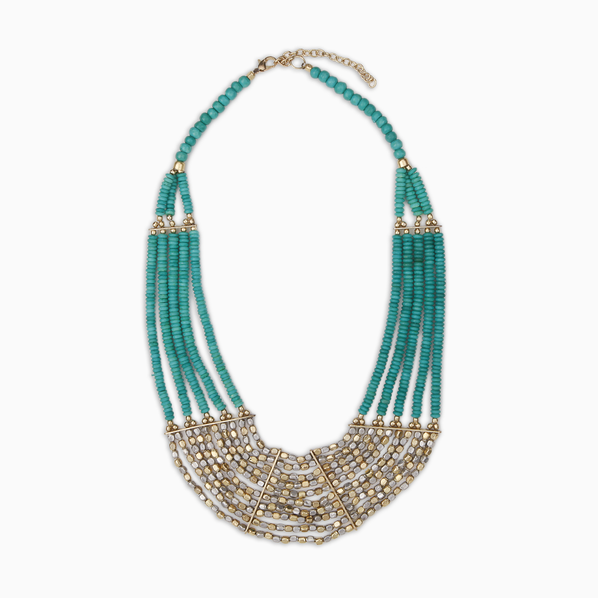 Turquoise Collar Necklace in Turquoise | DAILYLOOK