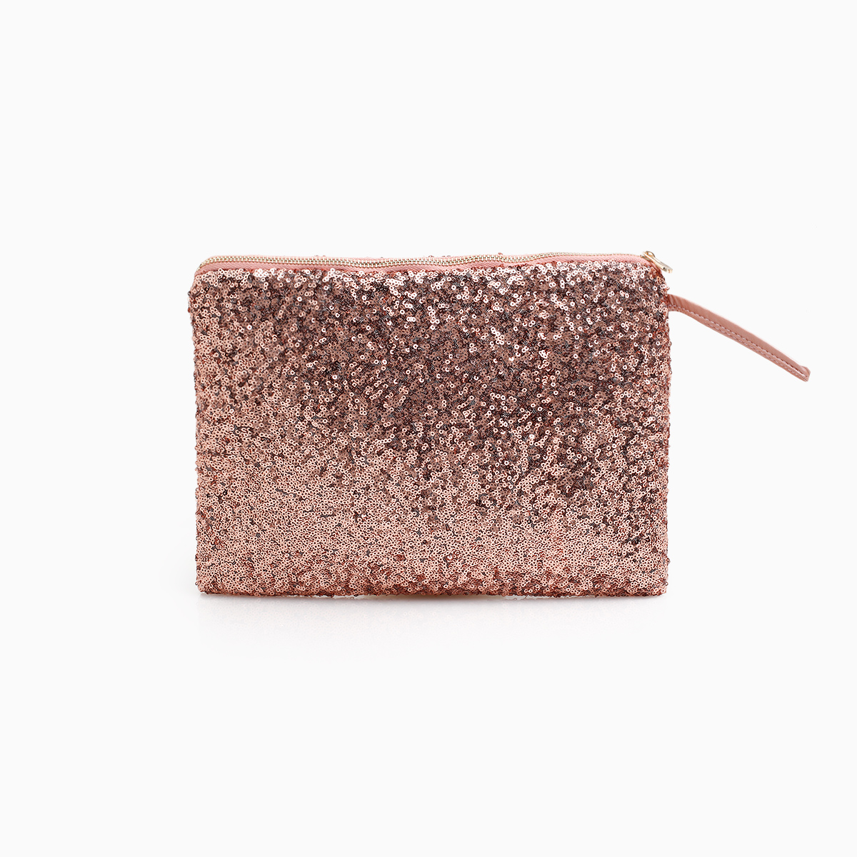 Sequin Fabric Clutch in Gold DAILYLOOK