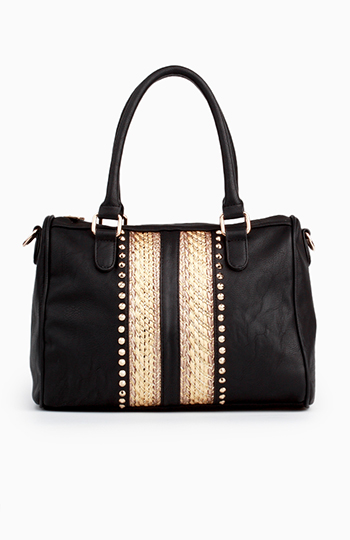 Woven Detailed Bag Slide 1