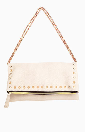 Studded Trim Folded Clutch Slide 1