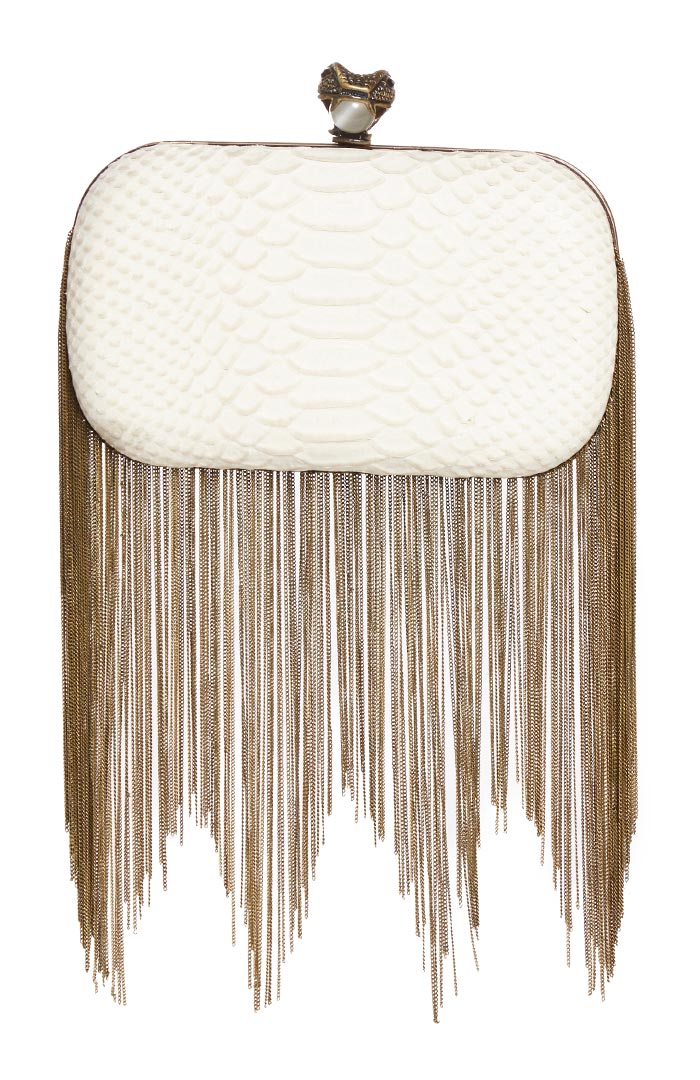 House of Harlow 1960 Jude Clutch in Ivory | DAILYLOOK