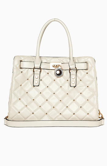 Rocker Chic Quilted Tote Slide 1