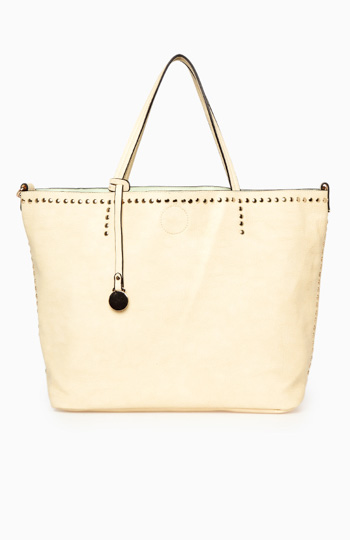 Studded Trim Tote Slide 1
