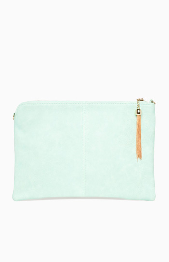 Simple Textured Tassel Clutch/Tablet Case Slide 1