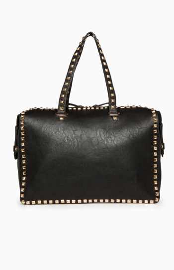 Studded Border Work Tote Slide 1