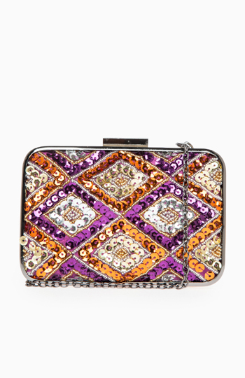 Sequined Box Clutch Slide 1